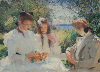 Retrato de mis hijas de Frank Weston Benson