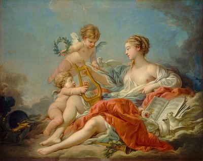 Alegoría de la música de François Boucher