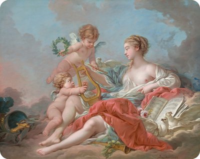 Alegoría de la música de François Boucher