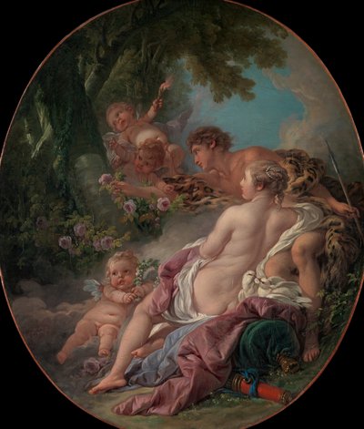 Angélica y Medoro, 1763 de François Boucher