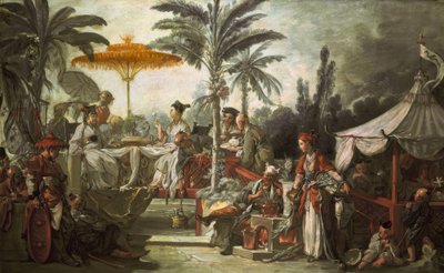 Chinoiserie: Banquete del emperador de François Boucher