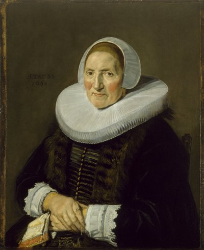 Retrato de una mujer anciana, 1650 de Frans Hals