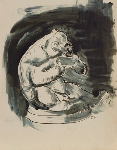 Oso malasio sentado de Franz Barwig d. Ä.