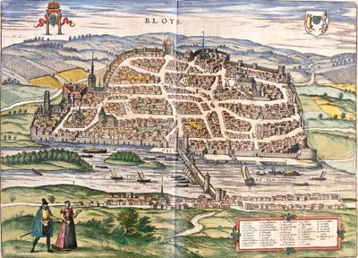 Plano de Blois, Francia de Franz Hogenberg