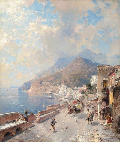 Golfo de Salerno, Amalfi de Franz Richard Unterberger