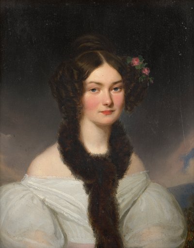 retrato, de, un, mujer joven de Franz Schrotzberg