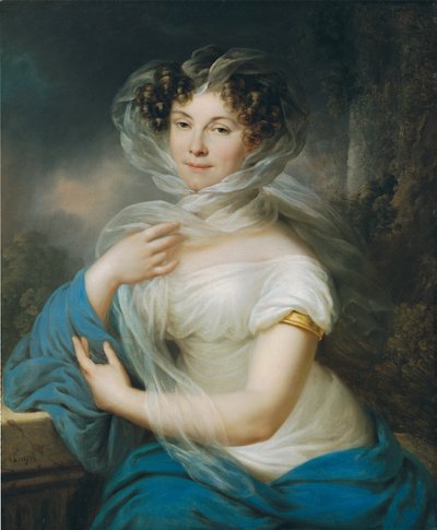 retrato de una dama de Franz Xaver Ferdinand von Lampi