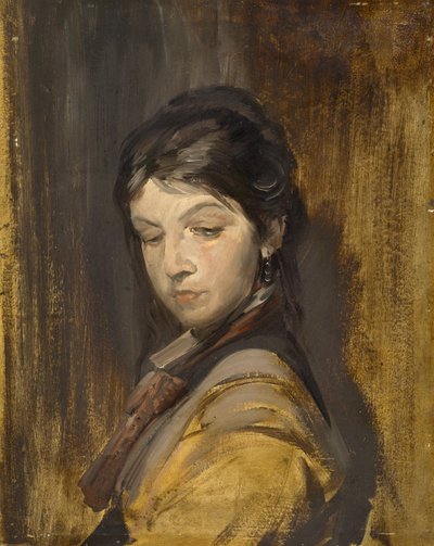 chica desconocida de Franz von Lenbach, Wilhelm Busch