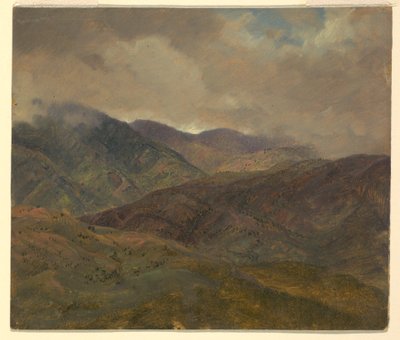 Colinas Azules y Nubes Grises, Jamaica de Frederic Edwin Church