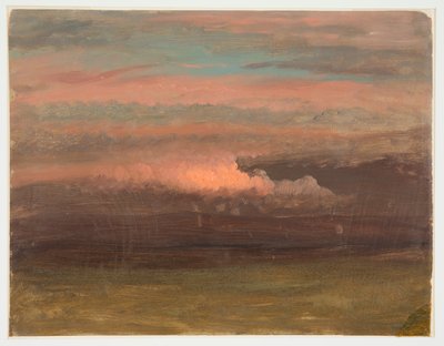 Estudio de nubes al atardecer de Frederic Edwin Church