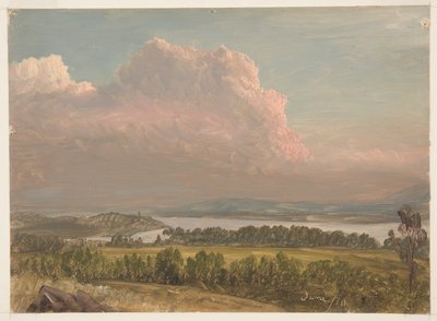 Nubes altas sobre el Hudson de Frederic Edwin Church