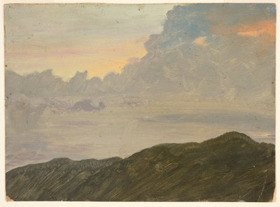 Colina y nubes de Frederic Edwin Church