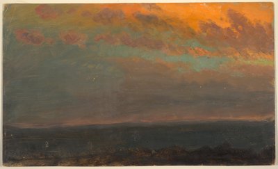 Valle del Hudson al atardecer de Frederic Edwin Church