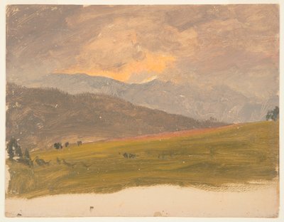 Paisaje, Valle del Hudson de Frederic Edwin Church