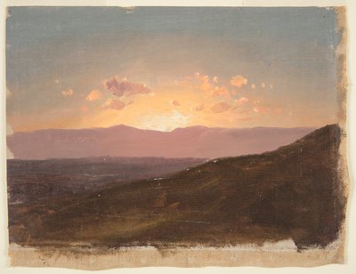 Mirando a través del valle del Hudson de Frederic Edwin Church