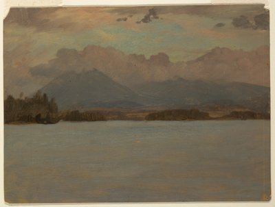 Monte Katahdin desde el lago Katahdin de Frederic Edwin Church