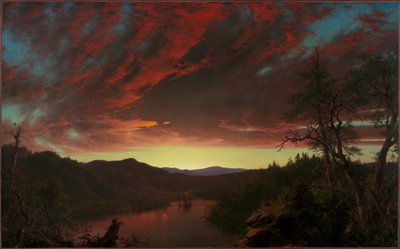 Crepúsculo en el desierto de Frederic Edwin Church