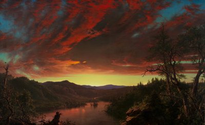 Crepúsculo en el desierto, 1860 de Frederic Edwin Church