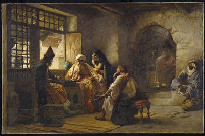 Un juego interesante, 1881 de Frederick Arthur Bridgman