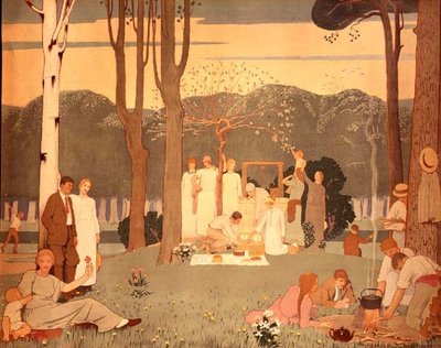 Escena de Picnic de Frederick Cayley Robinson