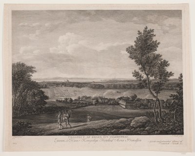 Vista de la región alrededor de Jægerspris de Frederik Ludvig Bradt