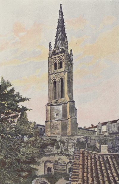 Saint-Émilion, Campanario sobre la Iglesia monolítica de French Photographer