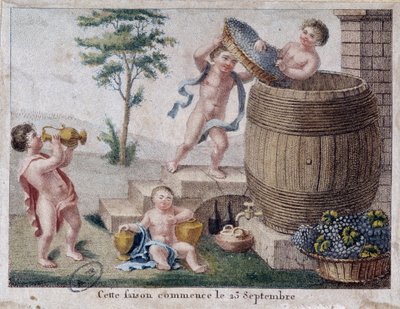 Alegoría de la cosecha de French School