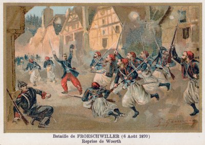 Batalla de Froeschwiller, la reconquista de Woerth de French School