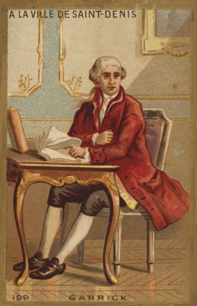 David Garrick en la ciudad de Saint-Denis de French School