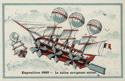 Exposición 1900 - dirigible de French School