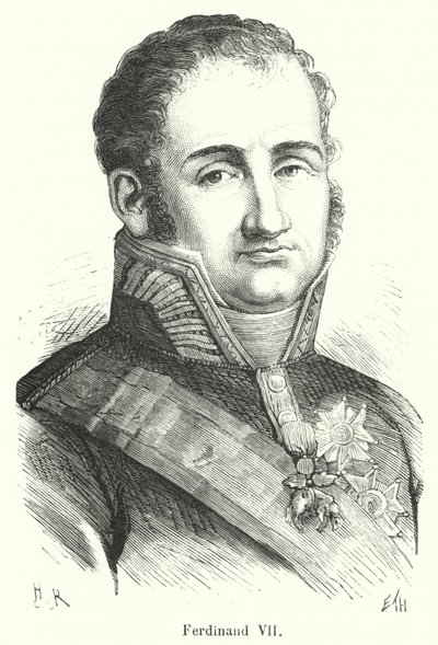 Fernando VII (grabado) de French School