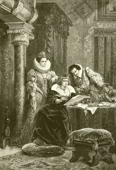 María de Médici, Concini y Leonara Galigai de French School