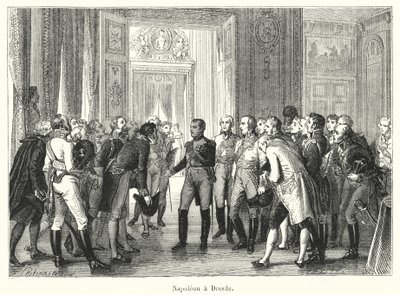 Napoleón en Dresde de French School