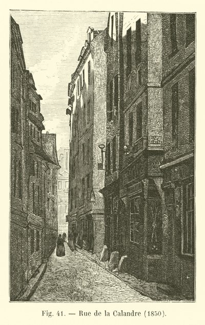 Calle de la Calandre, 1850 de French School