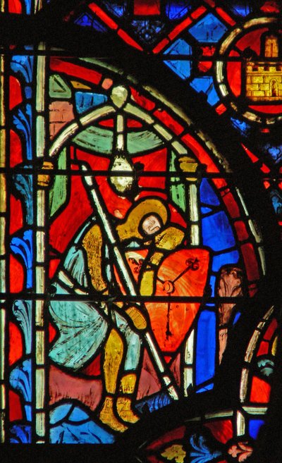 Un guardia en la tumba de Jesús de French School
