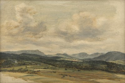 Panorama de los Prealpes de Friedrich August Mathias Gauermann