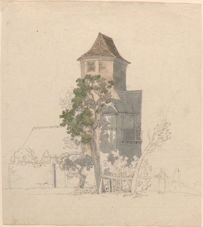 Torre de una Casa Fortificada [recto] de Friedrich Salathé