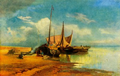 Paisaje del Volga, 1870, 1965 de Fyodor Vasil