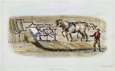 Máquina segadora de Bells, 1851 de G. H. Swanston