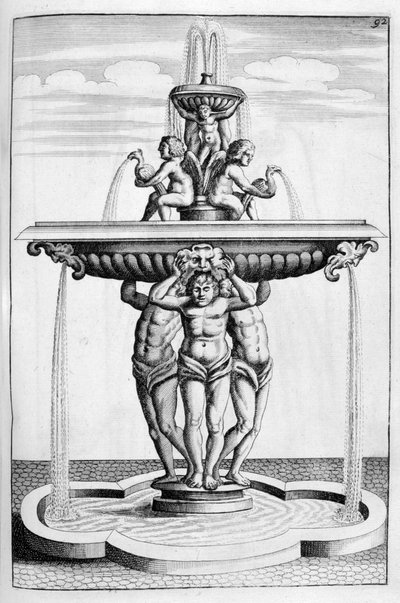 Diseño de fuente, 1664 de Georg Andreas Bockler