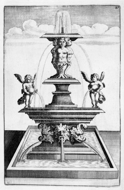 Diseño de fuente, 1664 de Georg Andreas Bockler