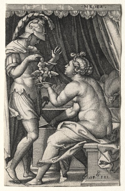 Medea y Jasón de Georg Pencz