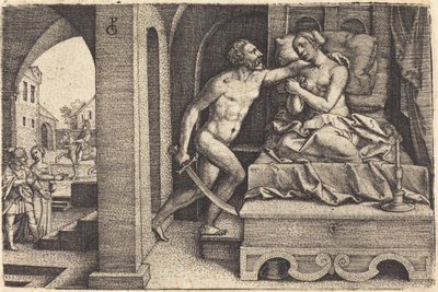 Tarquinio y Lucrecia de Georg Pencz