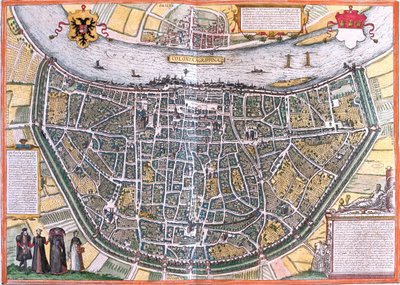 Colonia, Alemania de Georg and Hogenberg Franz (1535 90) Braun