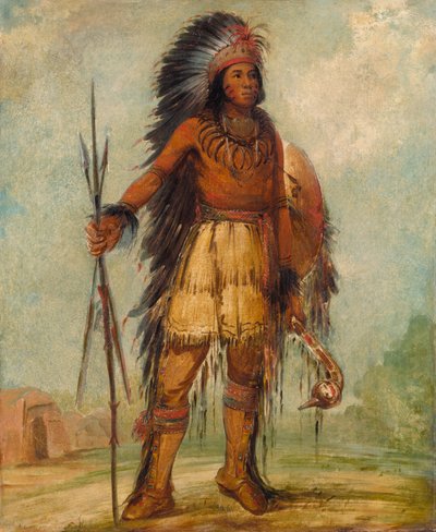 A-wun-ne-wa-be, Pájaro del Trueno, 1845 de George Catlin