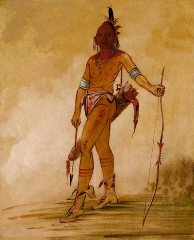 Cáh-he-ga-shín-ga, Pequeño Jefe, 1834 de George Catlin