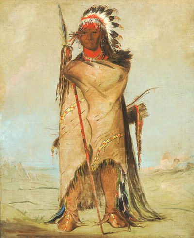 Hó-ra-tó-a, un valiente de George Catlin