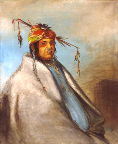 Non-on-dá-gon, un jefe, 1830 de George Catlin