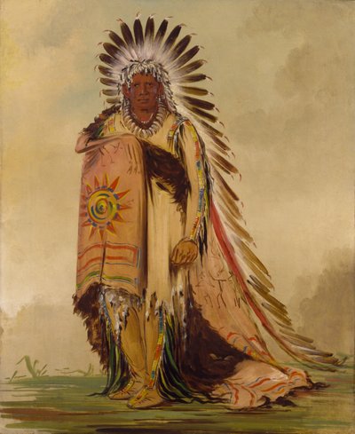 Wán-ee-ton, Jefe de la Tribu de George Catlin