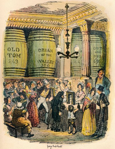 El Palacio del Gin, c1900 de George Cruikshank